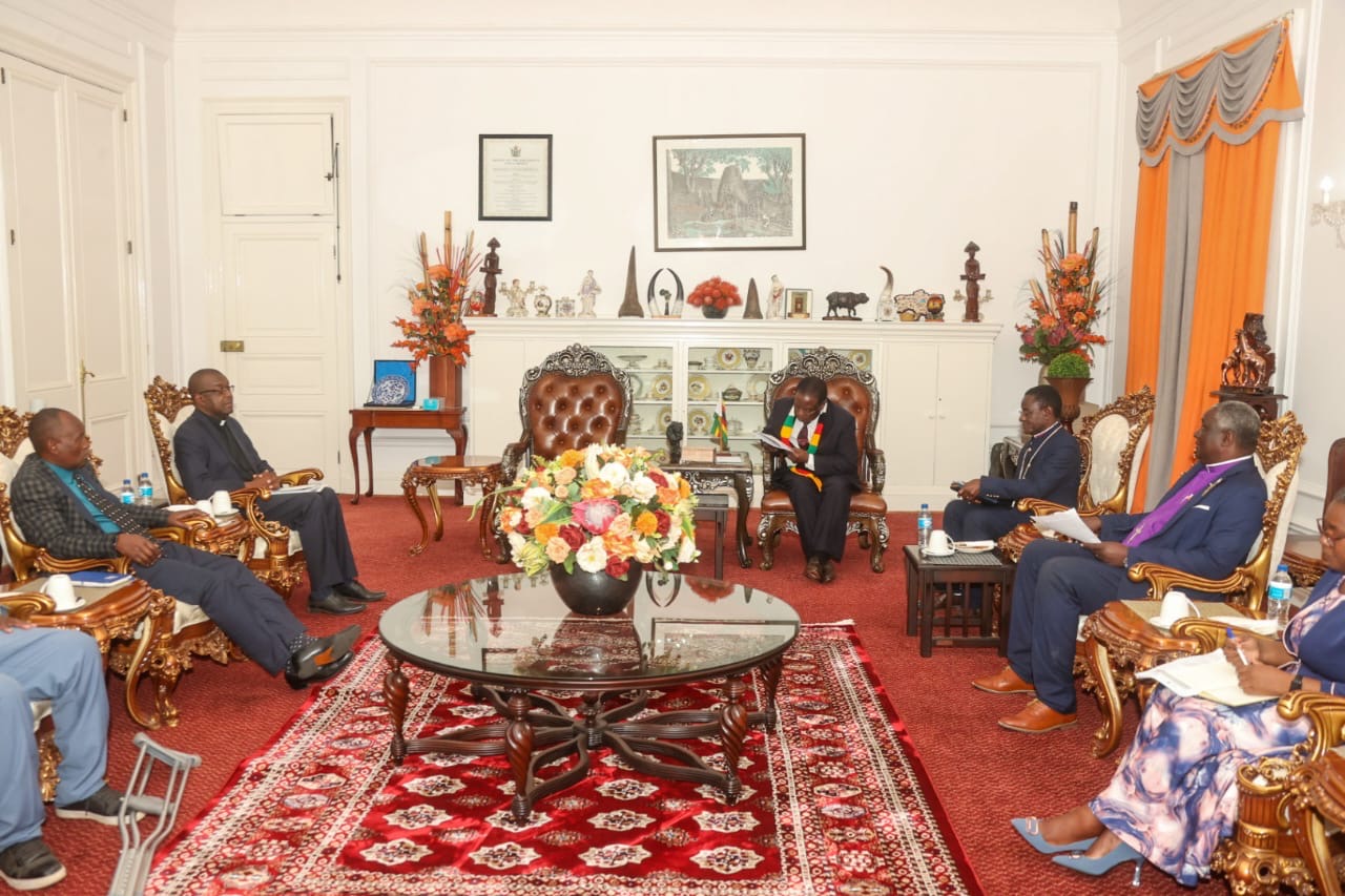 Zimbabwe Heads of Christian Denominations meet President Mnangagwa