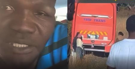 Rogue passenger sends bus off the road