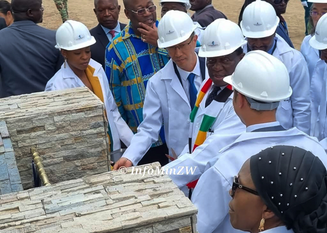 President Mnangagwa commissioned Sabi Star Mine