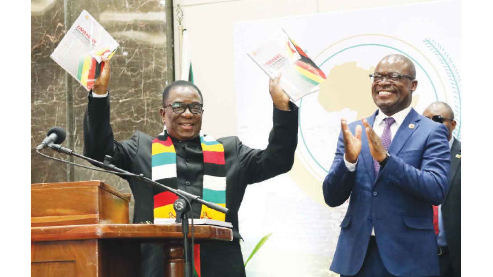 ZIM BASKS IN GLORY . . . We’re ready to share our success stories: President