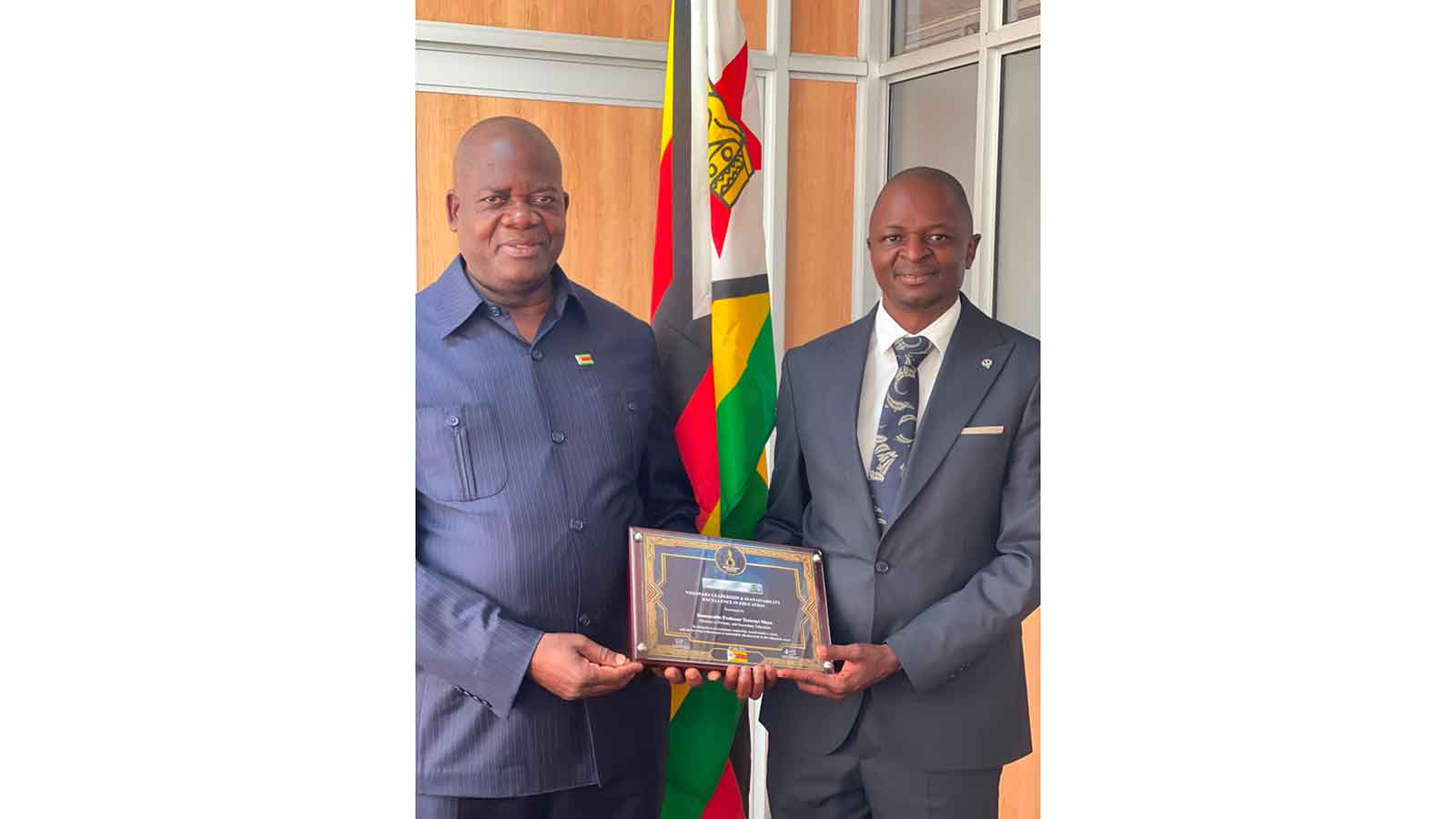 Education Minister Moyo honoured for education leadership