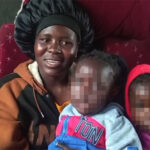 LONG JOURNEY BACK HOME . . . Tanyaradzwa Magaisa and her two children at Sakubva Bus Terminus in Mutare where they arrived at 2am on Monday night after a week-long journey from Cape Town with virtually nothing, but the clothes they were wearing