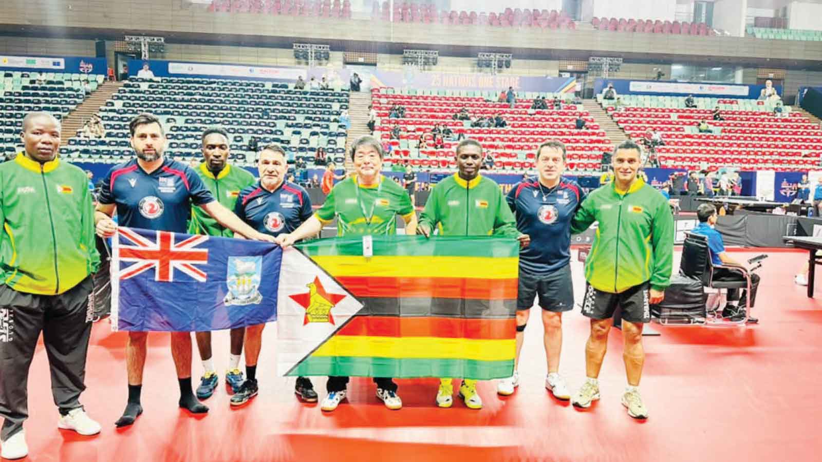 Zim win table tennis match