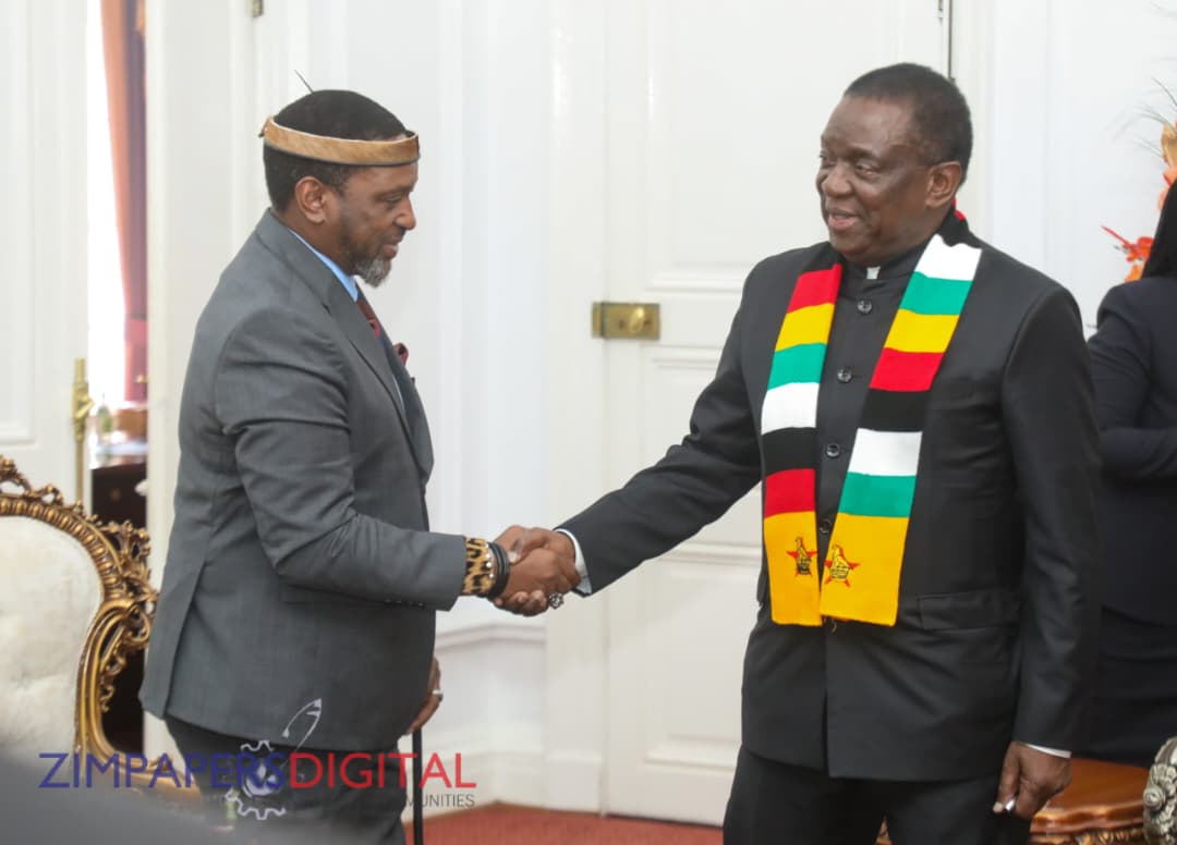 President Mnangagwa meets King Misuzulu