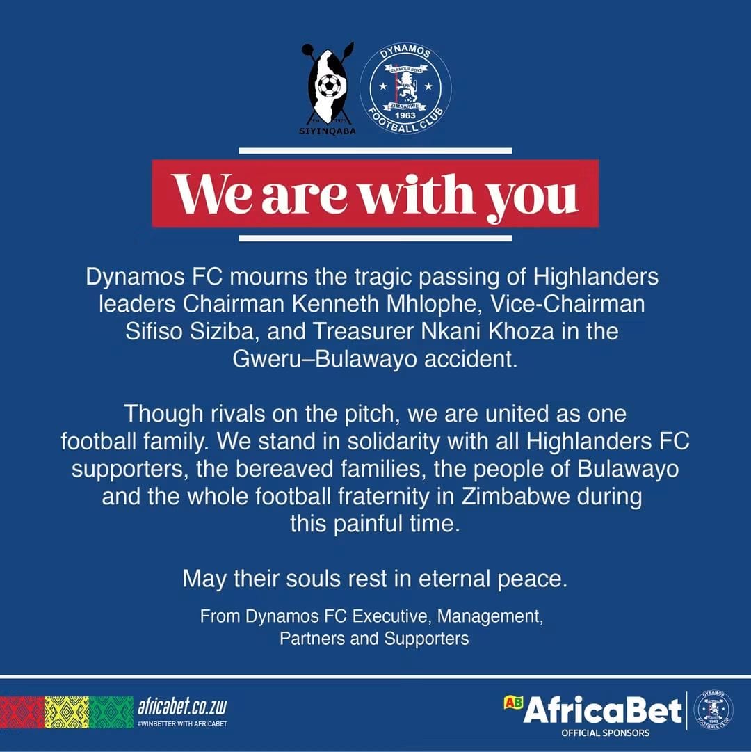 “We are with you”…DeMbare stands with Highlanders after tragedy