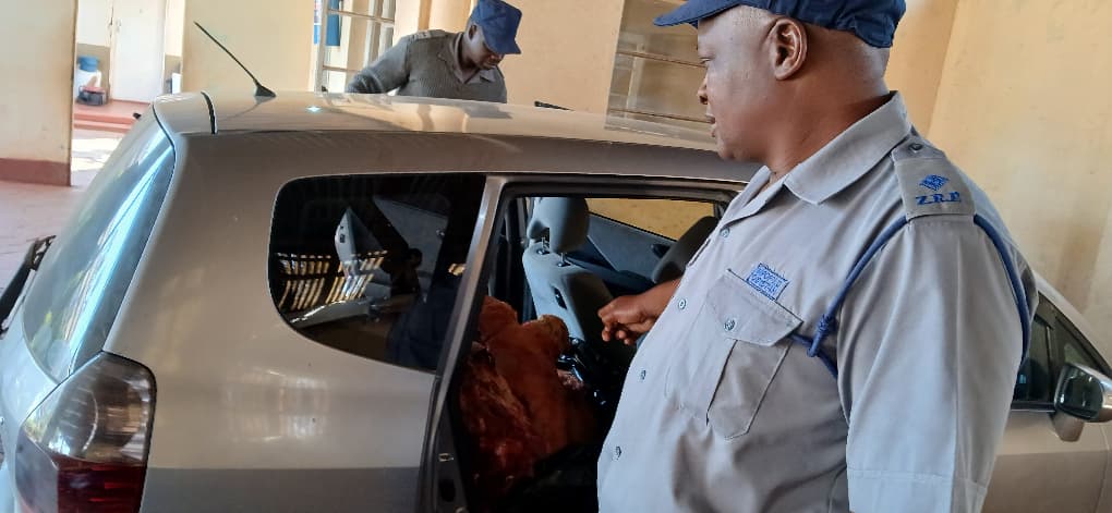 Roadblock bust: 20-year-old arrested with cow carcass, two suspects flee