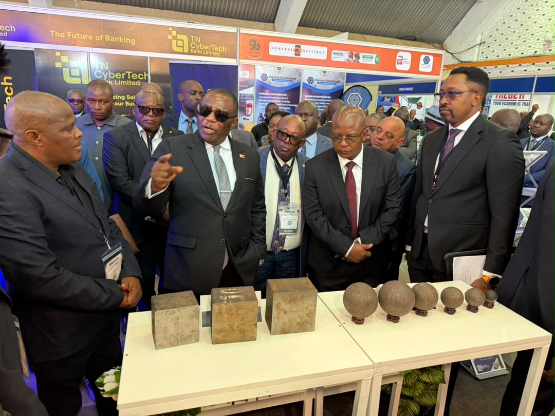 VP Chiwenga tours Mine Entra stands ahead of Exploration Symposium