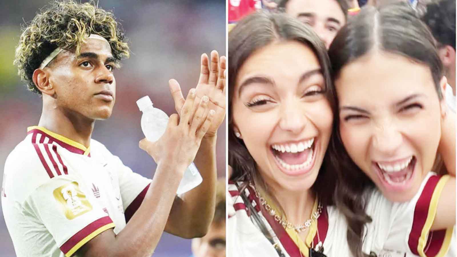 Yamal’s model girlfriend goes wild