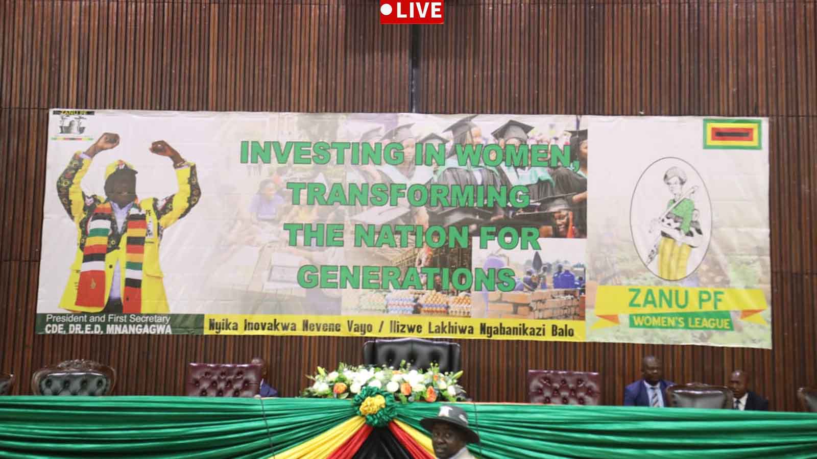 President Mnangagwa addresses Zanu PF Women’s League meeting