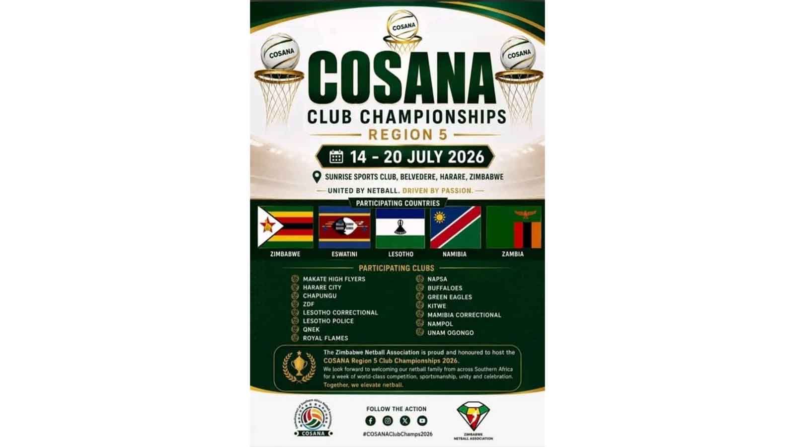 Harare lights up as 11 clubs chase glory for COSANA