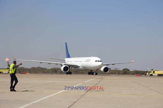 Air Zimbabwe’s Flight UM724 ready to depart for London