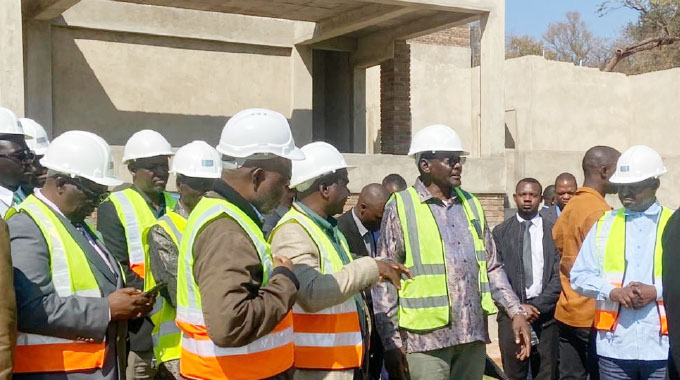 VP Mohadi impressed . . . Mosi-oa-Tunya Cricket Oval nears completion
