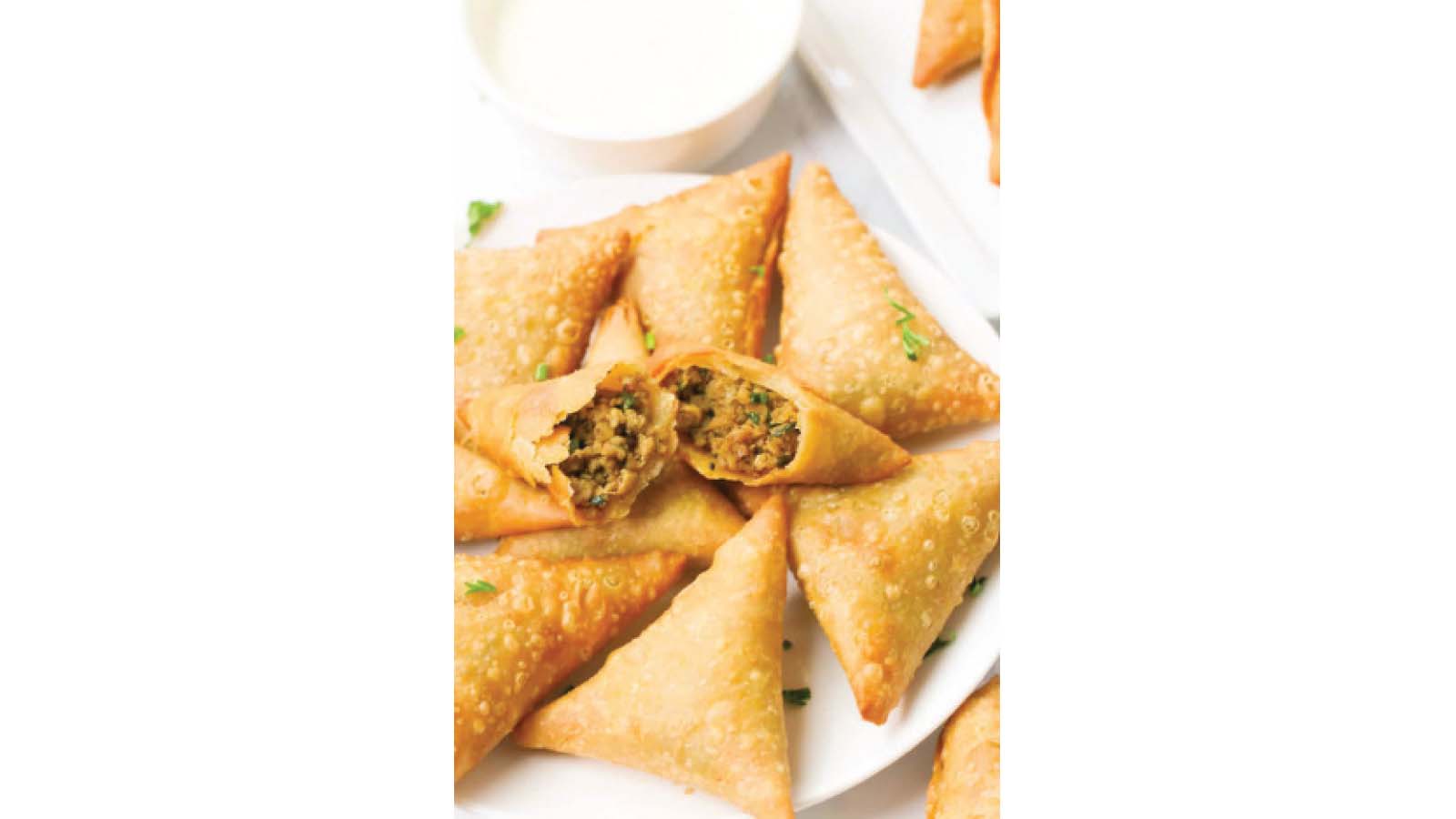 Making crispy samoosas