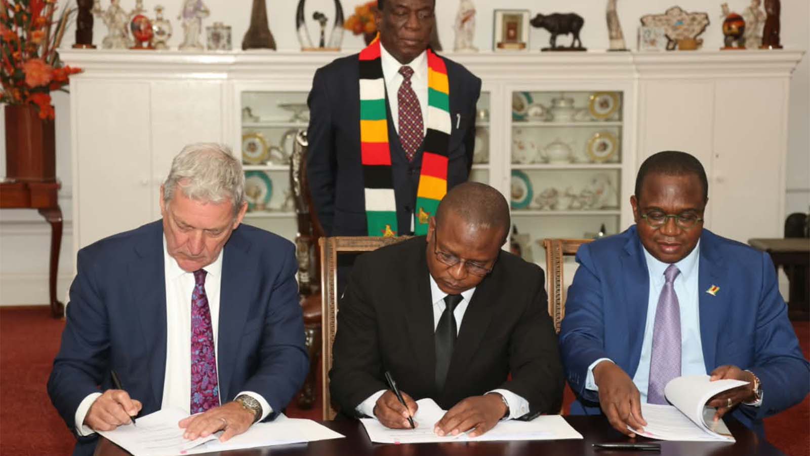 Signing ceremony in pictures as Karo Platinum project moves closer to production