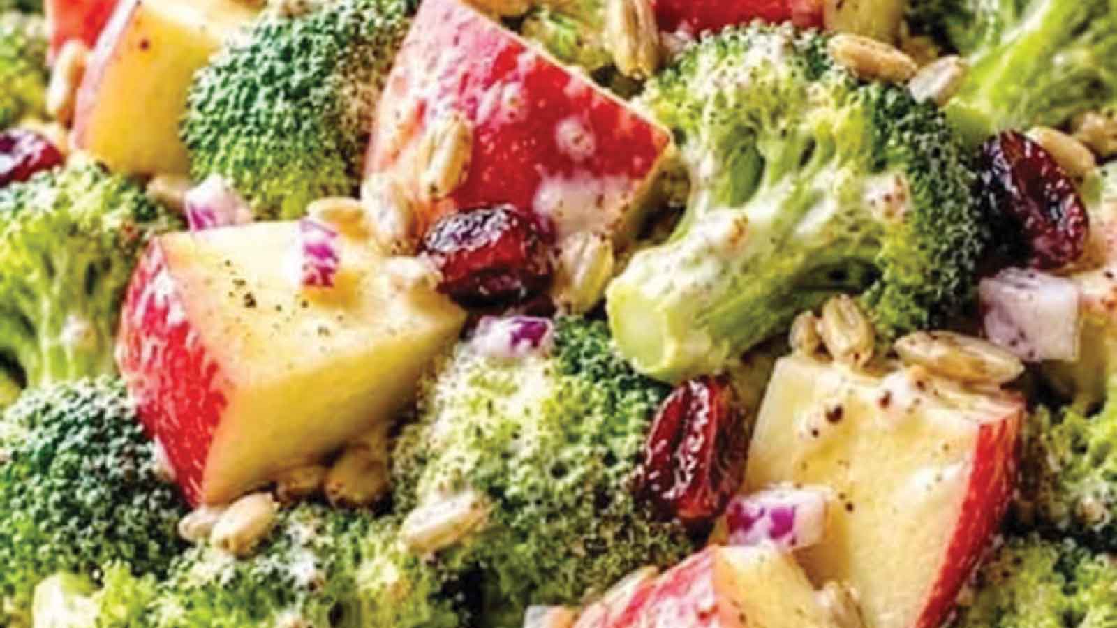BIG BITE: Crunchy brocolli apple salad