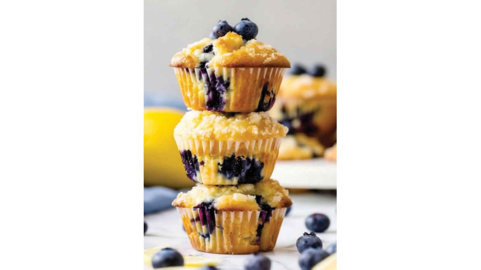 Blueberry streusel muffins