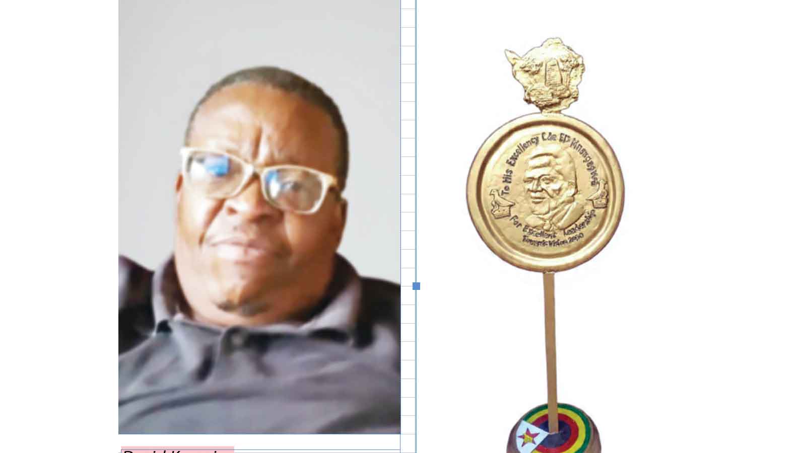 Karavina art-piece pays tribute to President’s vision