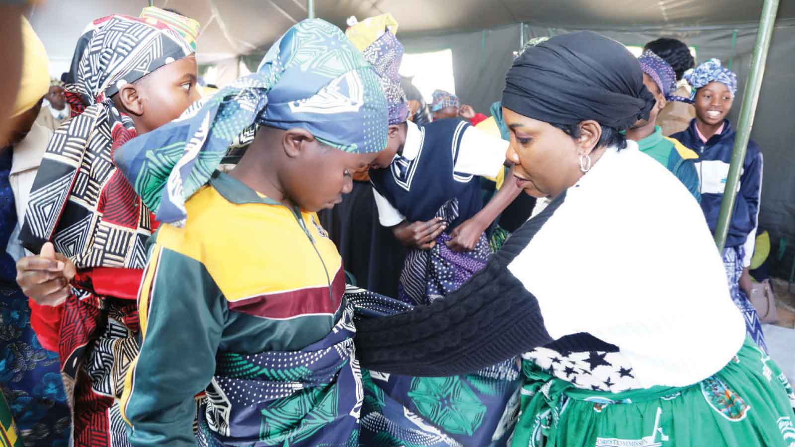 First Lady opens lively week-long mentorship boys, girls camp