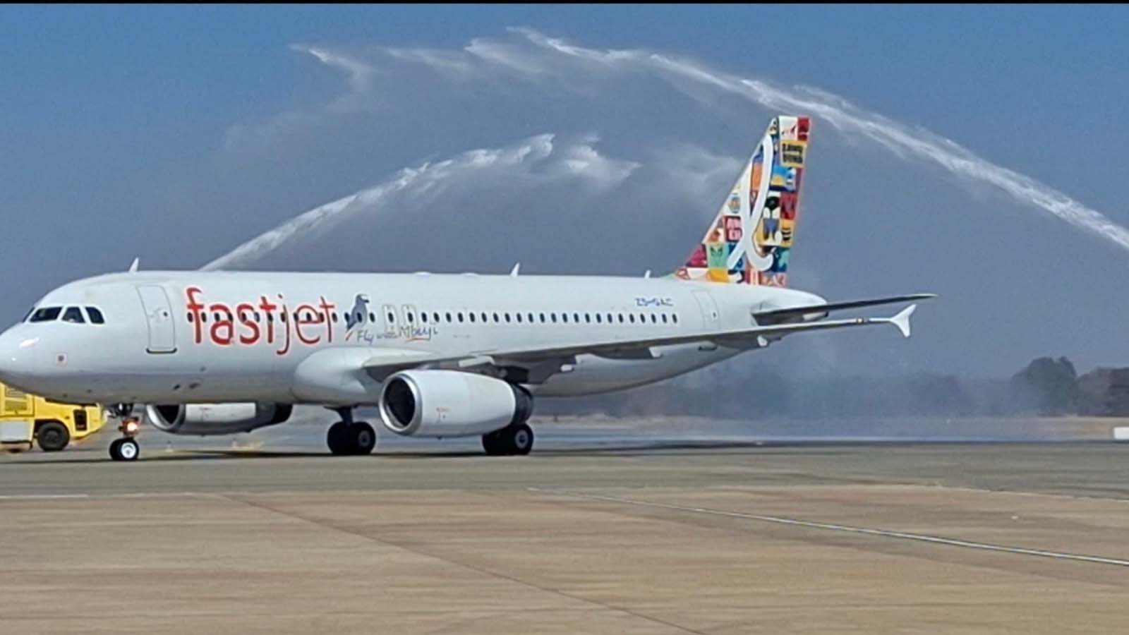 Fastjet’s Airbus A320-200 now operating the Victoria Falls- Johannesburg route