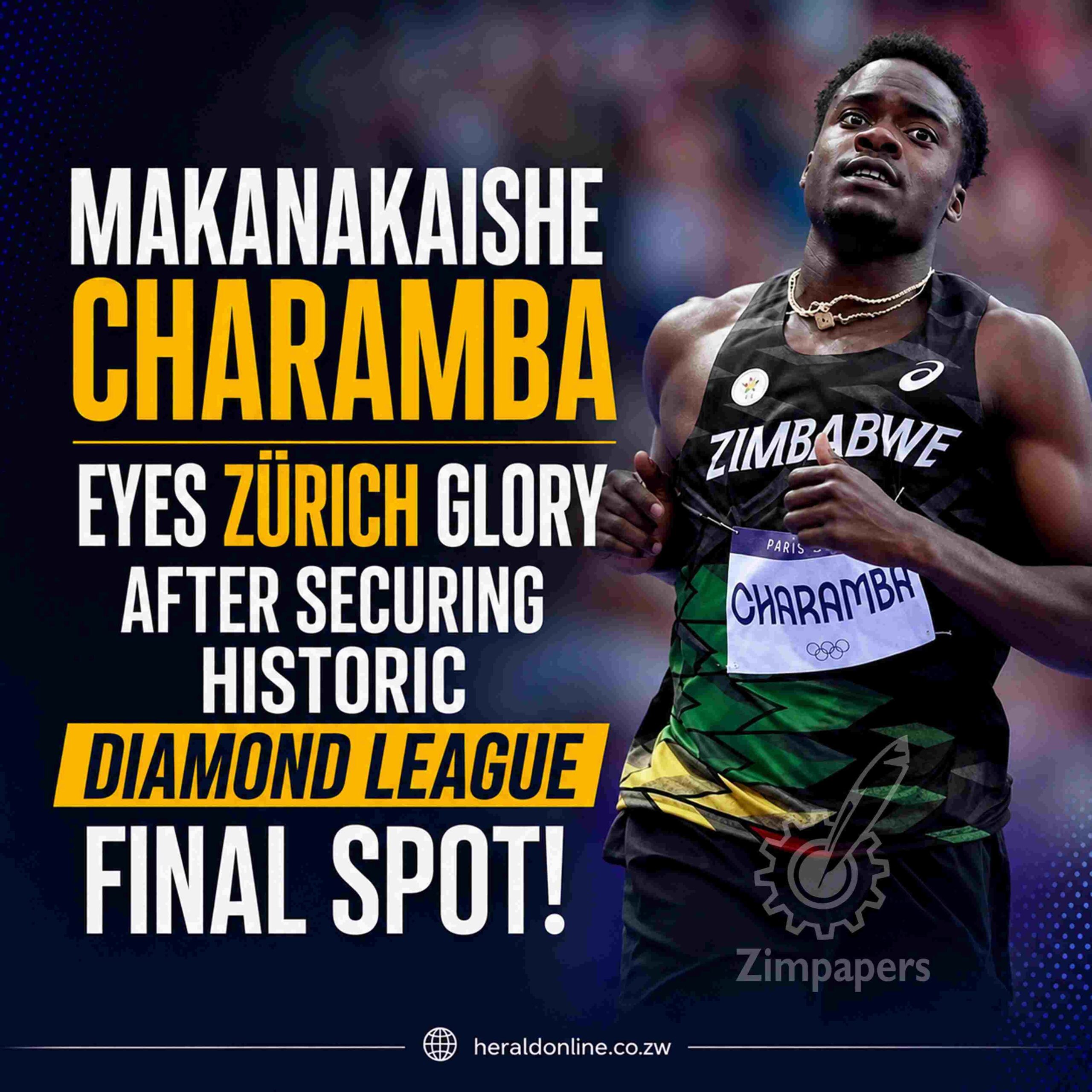 Makanakaishe Charamba eyes Zürich glory after securing historic Diamond League final spot!