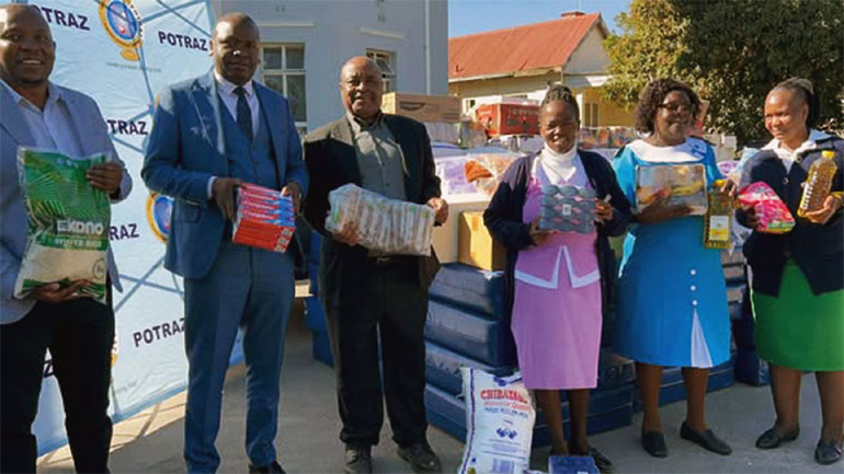 POTRAZ donated mattresses, blankets, food items and toiletries to Victoria Chitepo Provincial Hospital