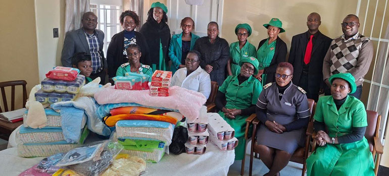 SDA Church recently donated goodies to Victoria Chitepo Provincial Hospital