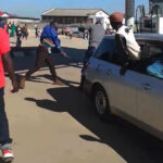 The now convicted Tsakatsa was caught on camera assaulting a policeman in uniform