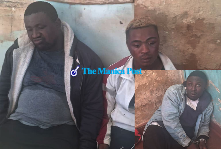 Three of the arrested robbers