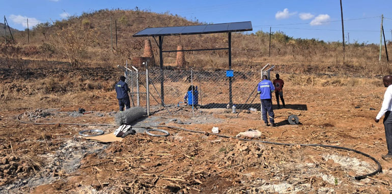 A solarised borehole has been sunk at the Manicaland Provincial Heroes Acre