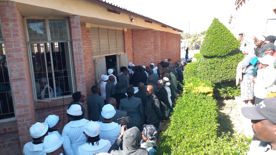 UPDATE: Hundreds gather as funeral service for Nothabo, daughters begins