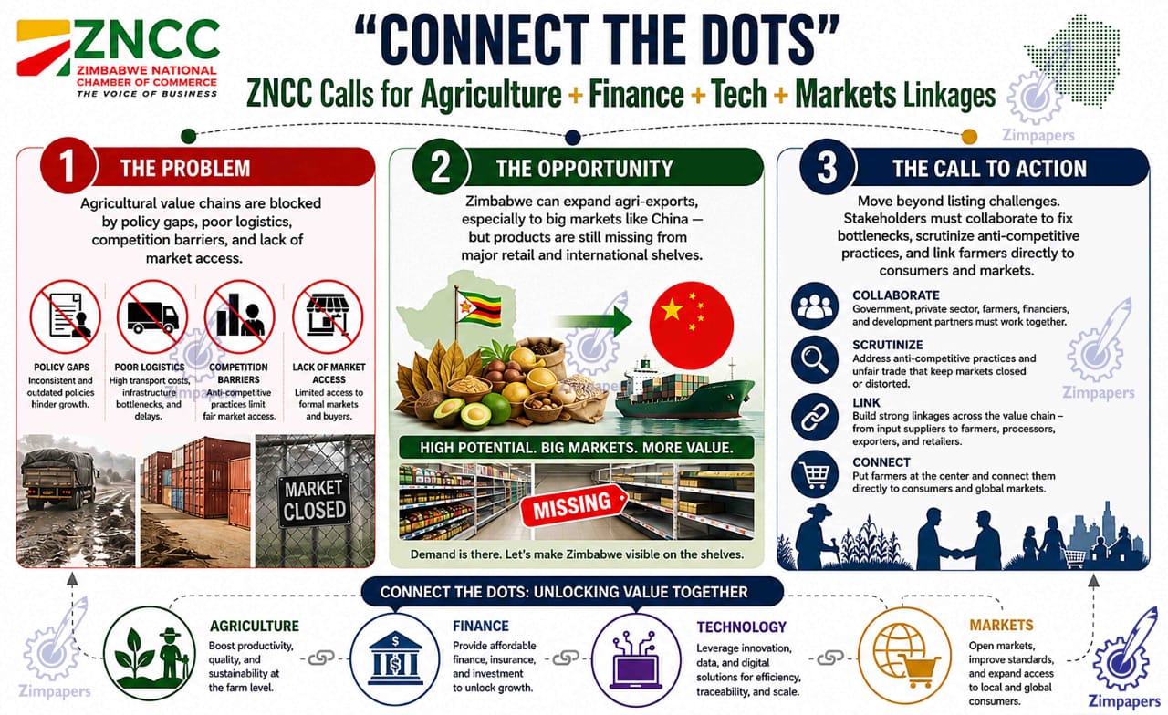 ‘Zimbabwe must connect agriculture, finance, technology and markets’