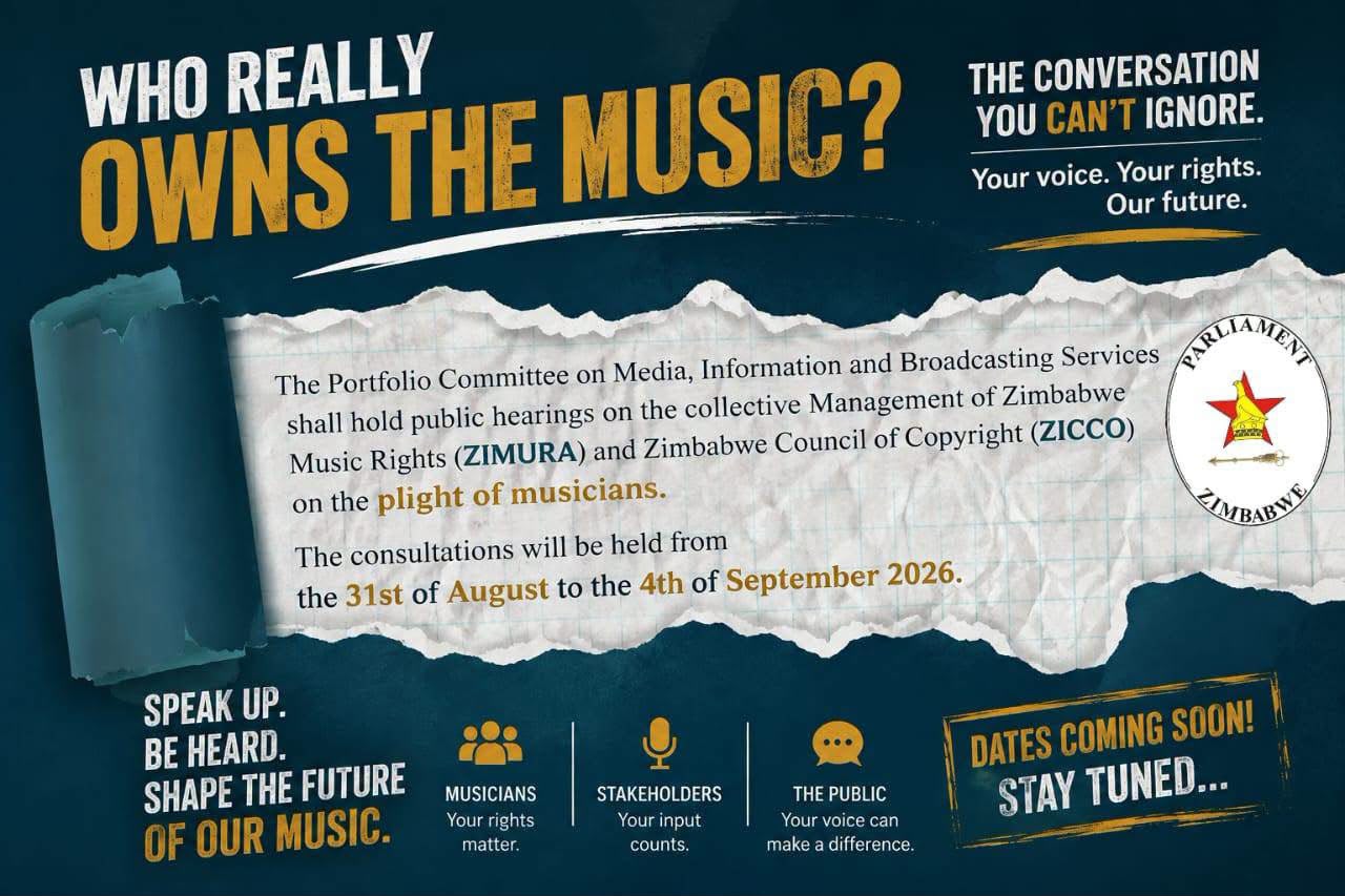 Parliament to hold public hearings on Zimura, Zicco roles amid artistes’ plight