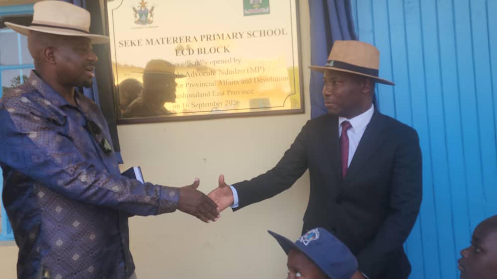 Min Ndudzo commissions Seke Materera Primary School ECD block
