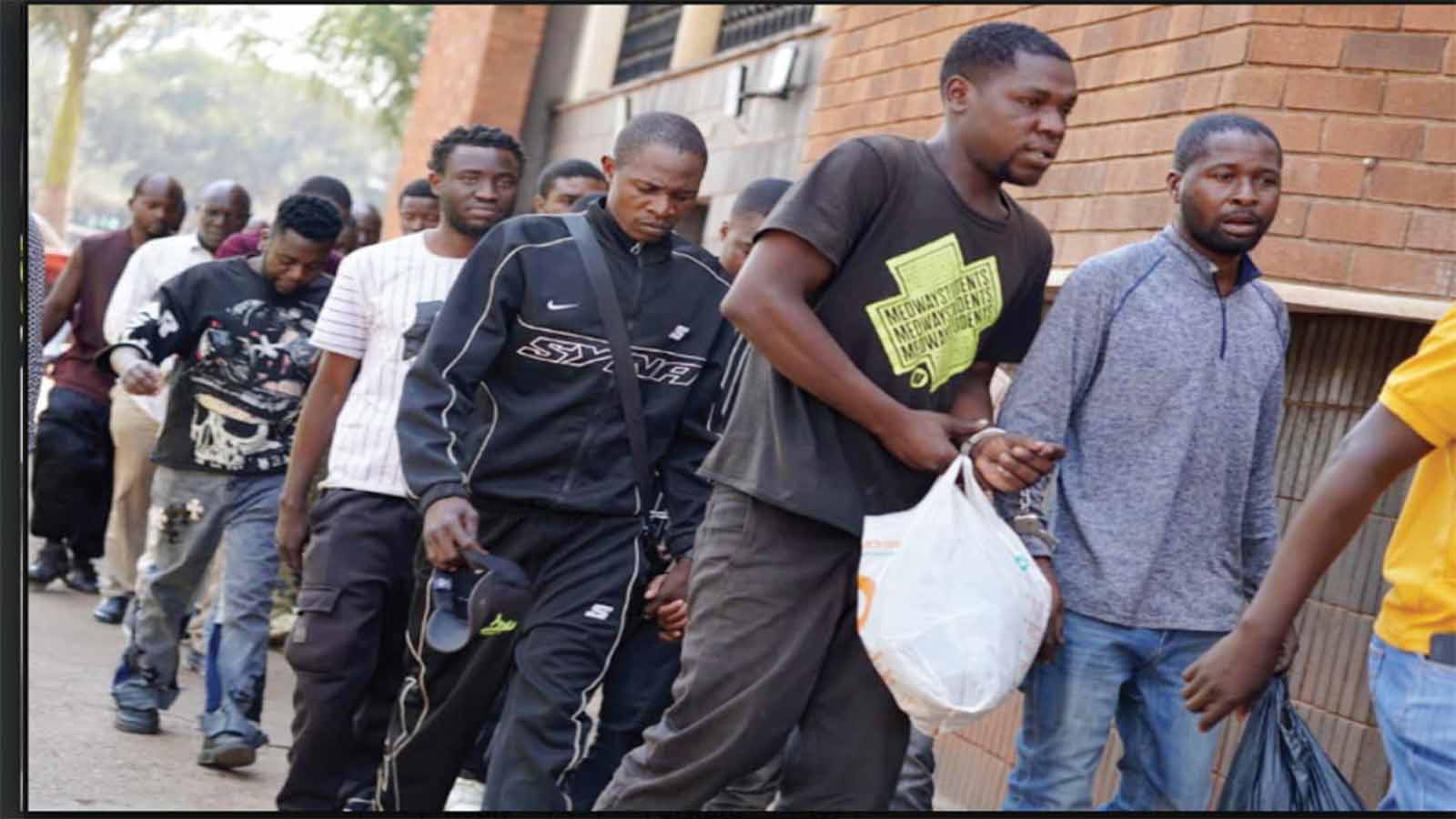 NINE PEOPLE, ARRESTED FOR ATTACKING  HARARE MUNICIPAL POLICE OFFICERS, REMANDED IN CUSTODY