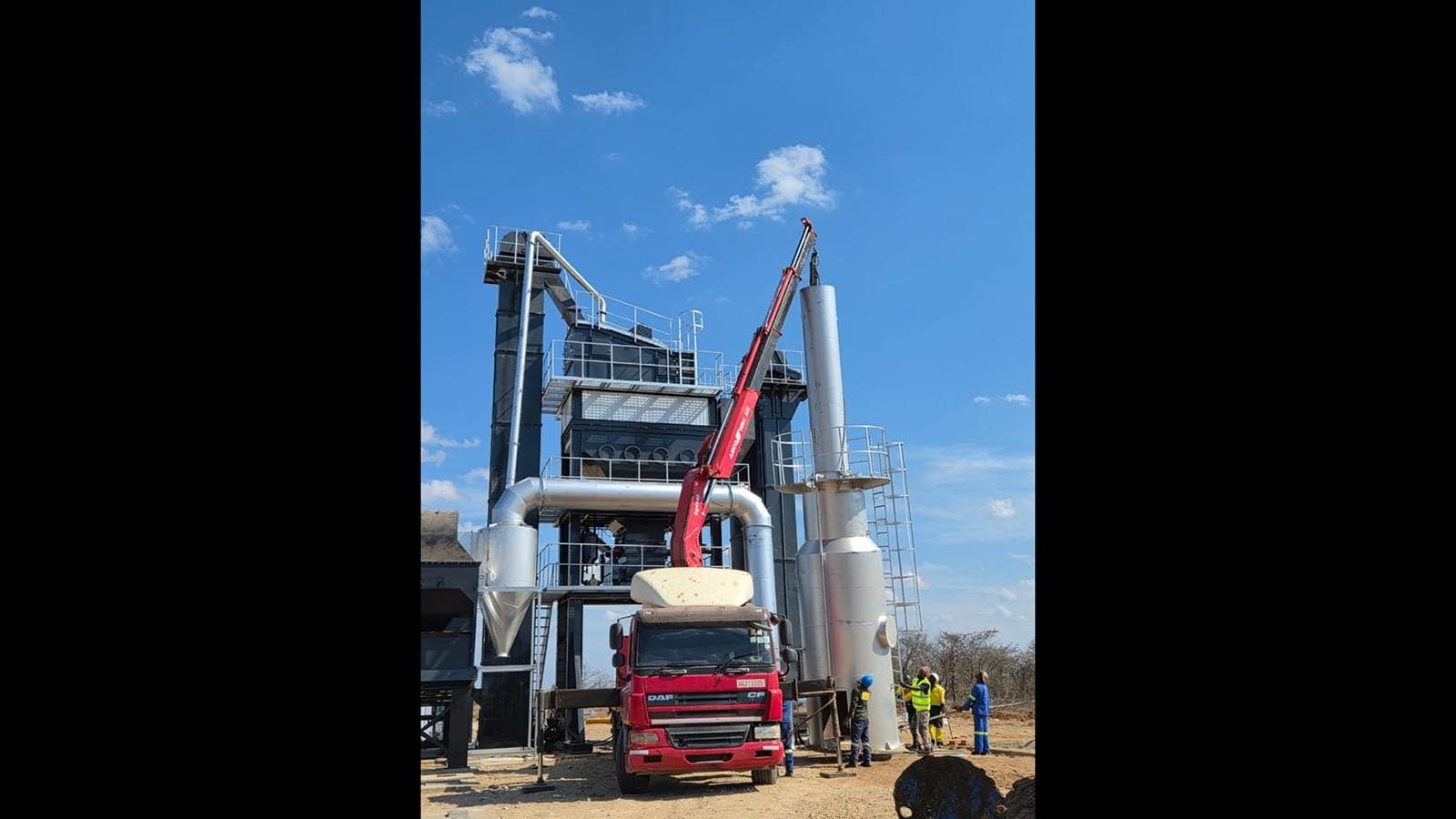 Construction of new asphalt plant progressing well in Masvingo