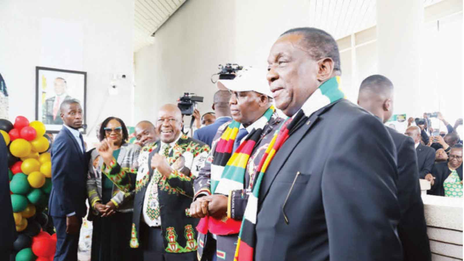 Zanu PF staffers honour President
