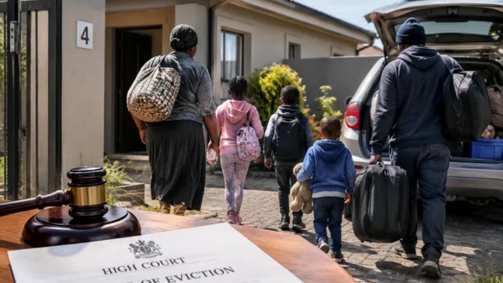 FAMILY EVICTED FOR NOT PAYING RENT FOR 12 YEARS