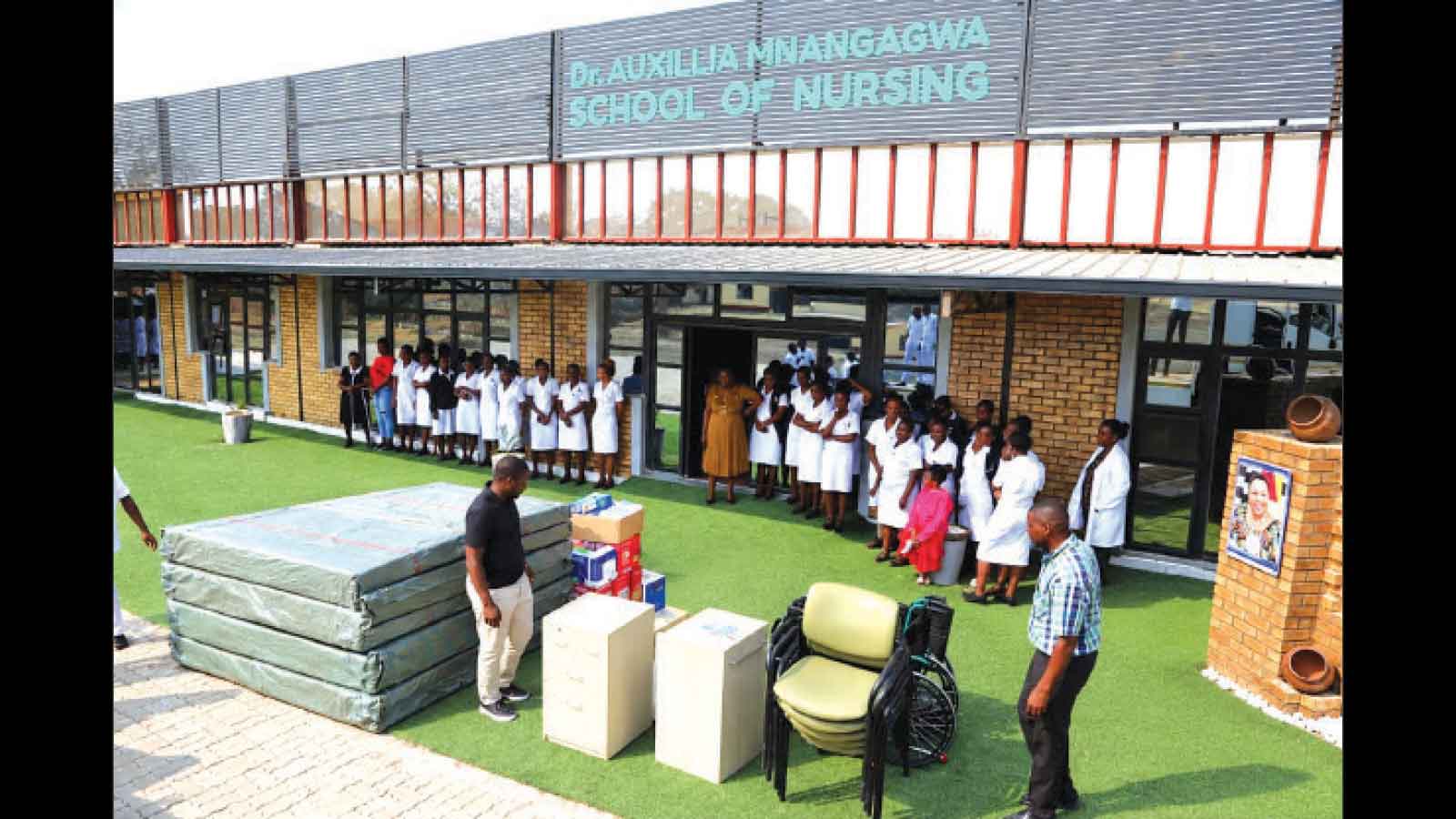 First Lady fulfils nursing school pledge