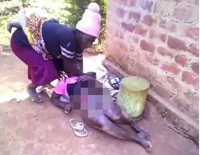 Mother-in-law strips small house naked