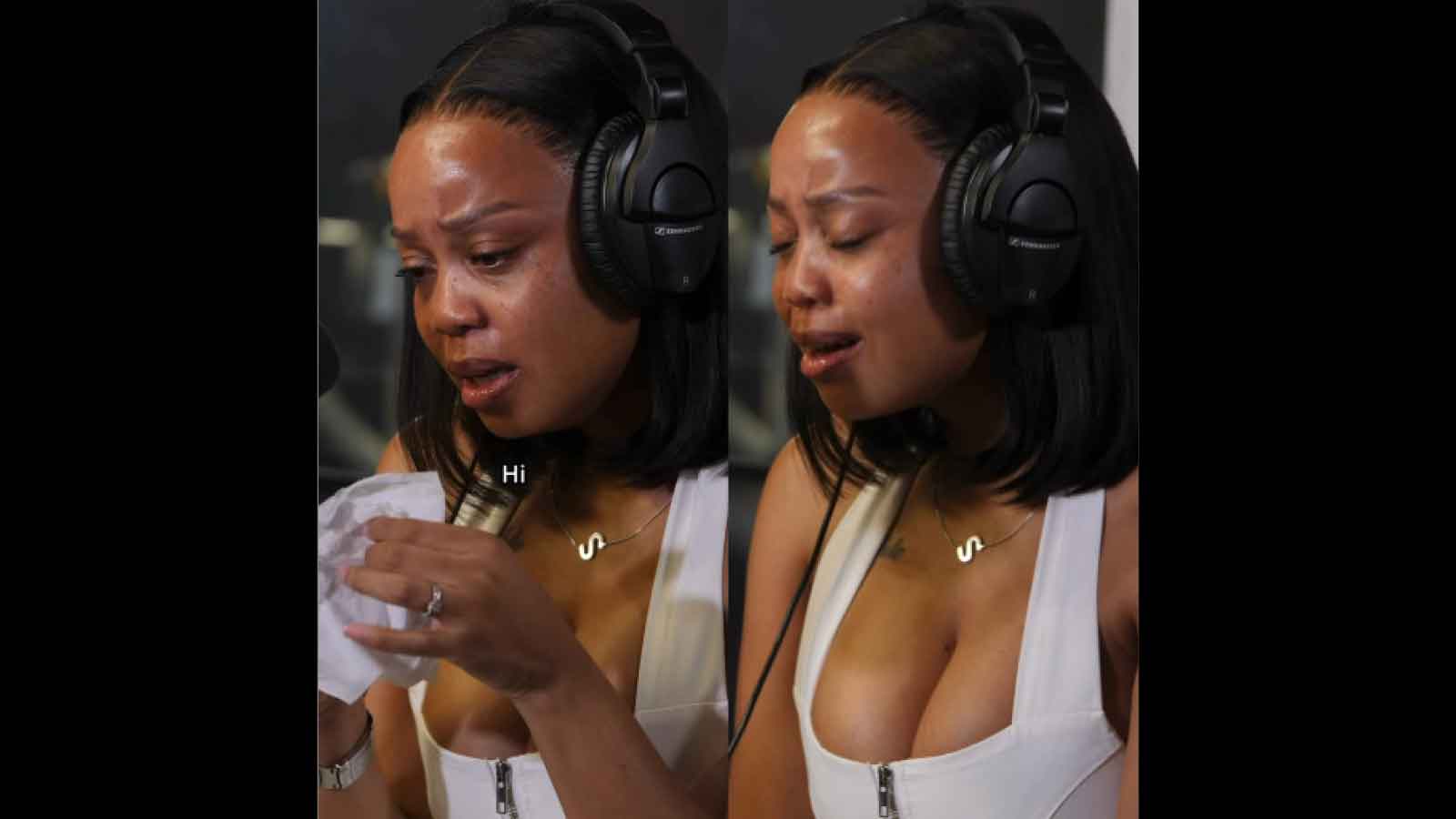 Ntando Duma Rambani breaks down in tears as in-laws send her love