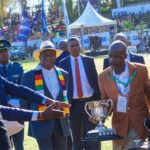 Nyamahumba VBU received a trophy from President Mnangagwa for their outstanding performance