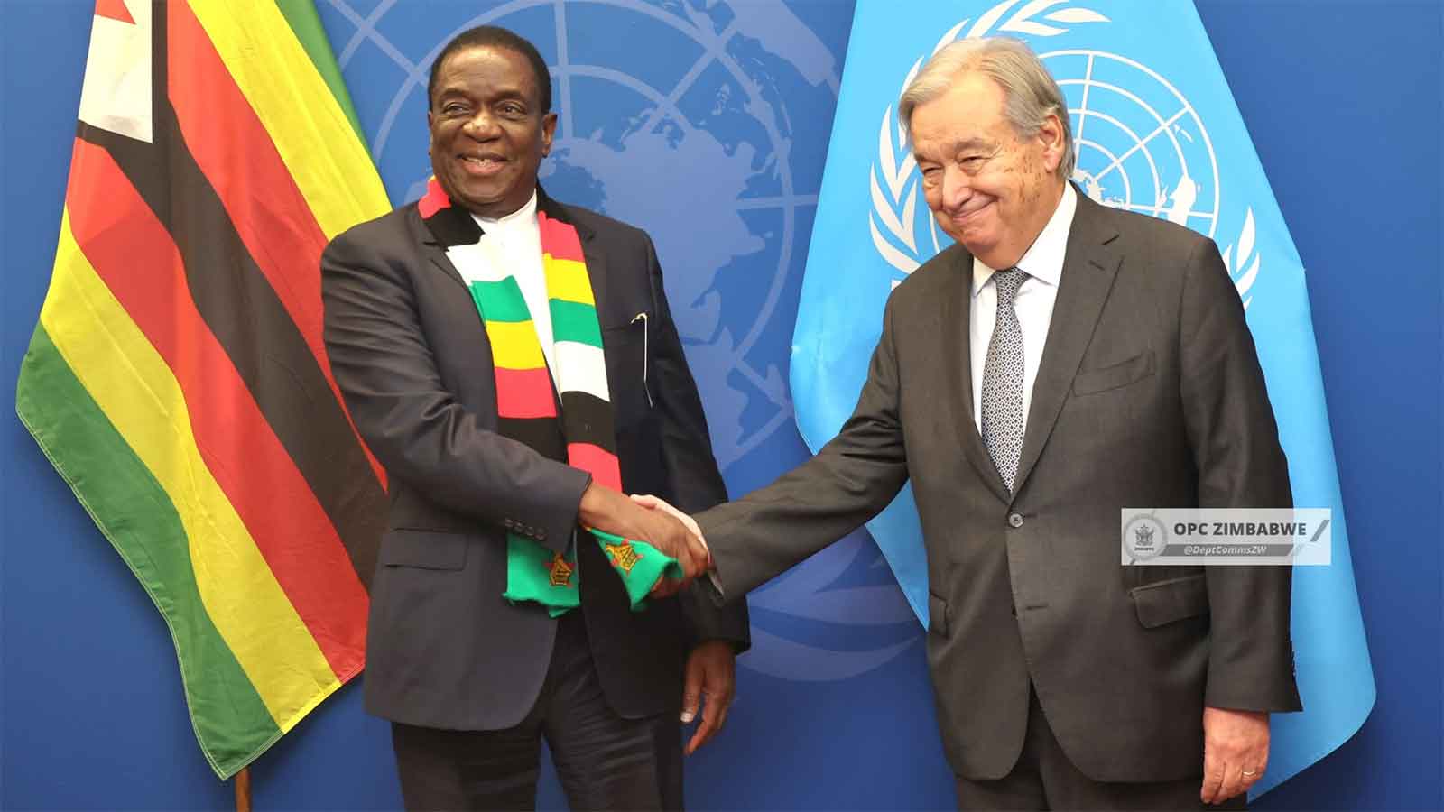 NEW: President Mnangagwa pays courtesy call on UN Secretary-General Antonio Guterres