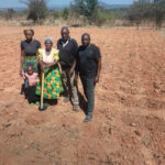 The Chamahwinya family in their Pfumvudza plot in Buhera