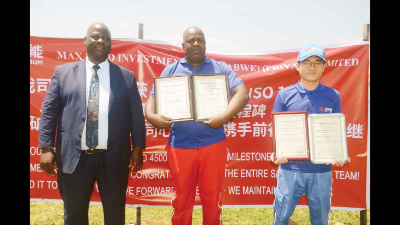 Sabi Star Mine gets ISO 45001 certificate