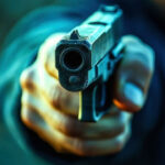 The accused allegedly threateningly pointed the pistol at the complainant's head