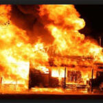 The inferno gutted the property while the owner was at work