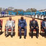 Vice President (Rtd Col) Kembo Mohadi this morning commissioned 55 buses for the Public Service Commission (PSC) in Mutare. - Picture: Nyasha Chawatama