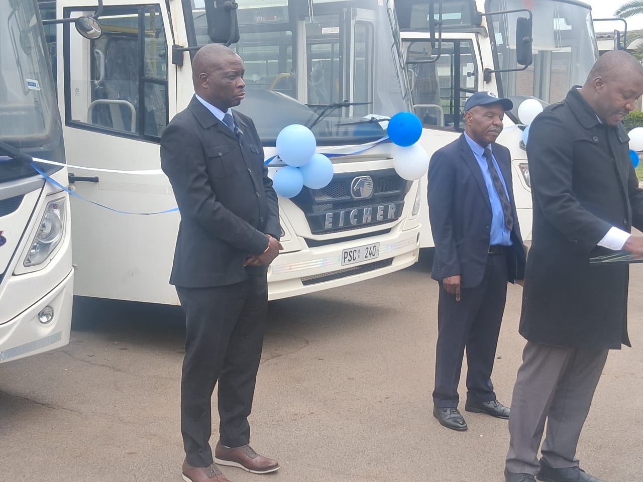 Matabeleland North Minister Moyo hands over five PSC buses