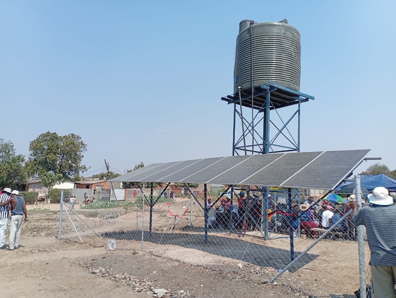 Solarised borehole system for Lobengula residents
