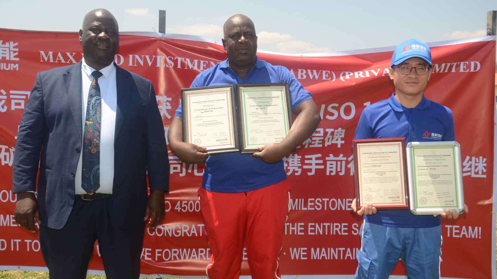 Sabi Star Mine gets ISO certification